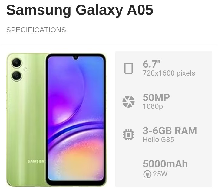 Samsung A05
